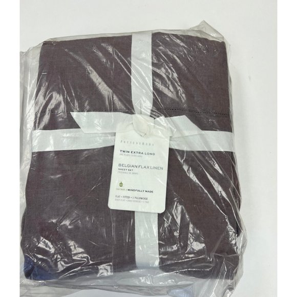 Pottery Barn Bedding Pottery Barn Fig Belgian Flax Linen Sheet Set